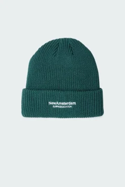 LOGO BEANIE - Bonnet | Vert*NEW AMSTERDAM SURF ASSOCIATION Outlet