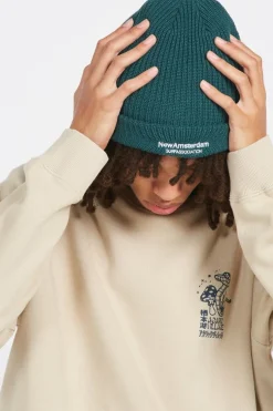 LOGO BEANIE - Bonnet | Vert*NEW AMSTERDAM SURF ASSOCIATION Outlet