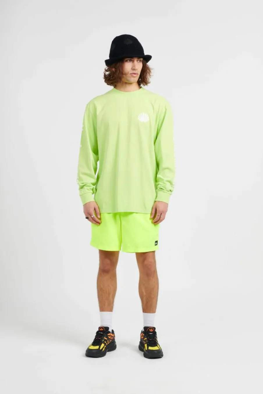 LOGO LONG SLEEVE - T-shirt | Jaune*NEW AMSTERDAM SURF ASSOCIATION
