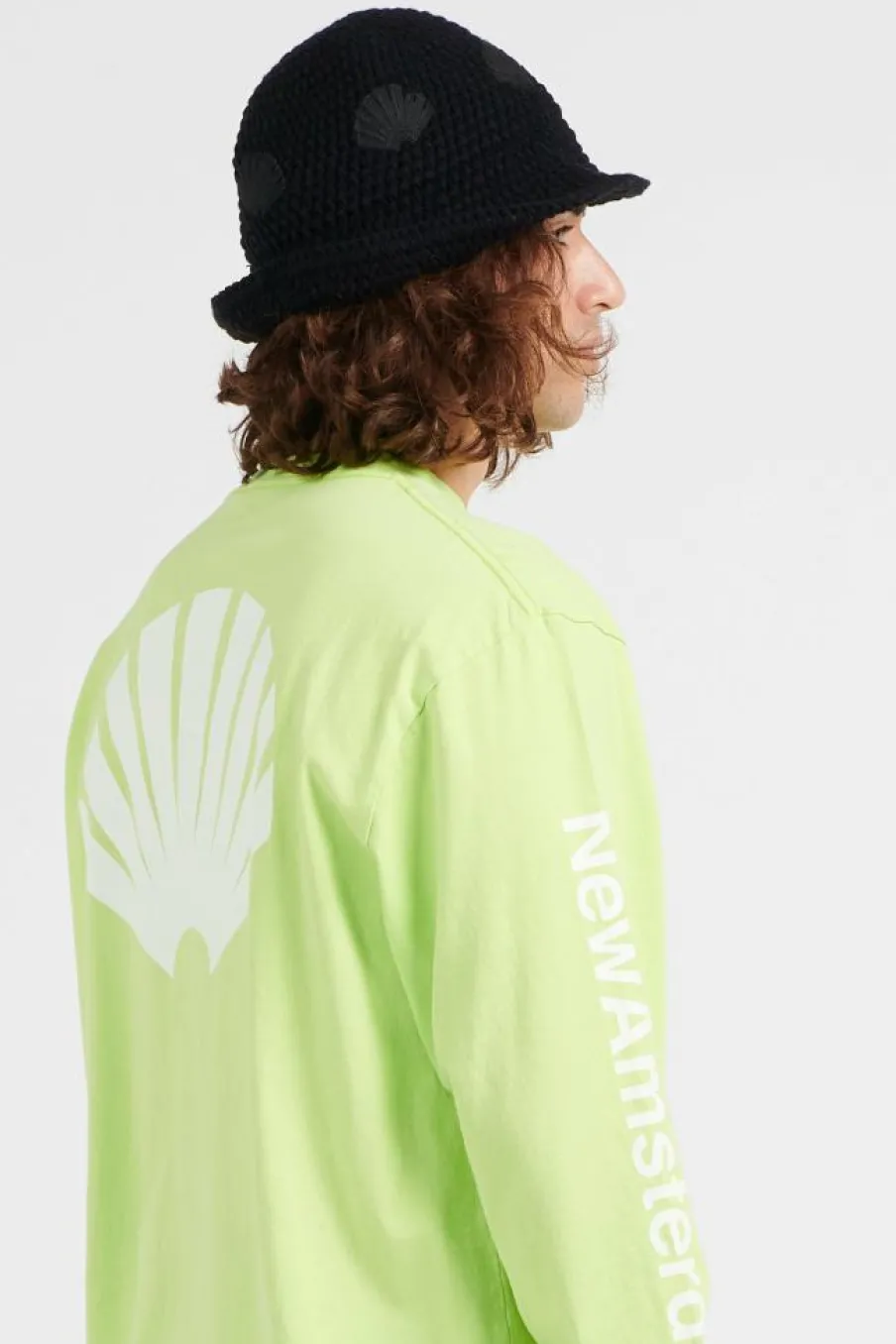 LOGO LONG SLEEVE - T-shirt | Jaune*NEW AMSTERDAM SURF ASSOCIATION