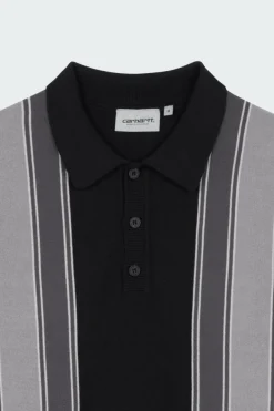 L/S Kendricks Polo - Polo | Noir*CARHARTT WIP Clearance