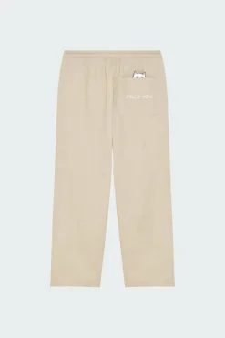 Lucky Nerm Wide Leg Drawstring Pants - Pantalon | Beige*RIPNDIP Online