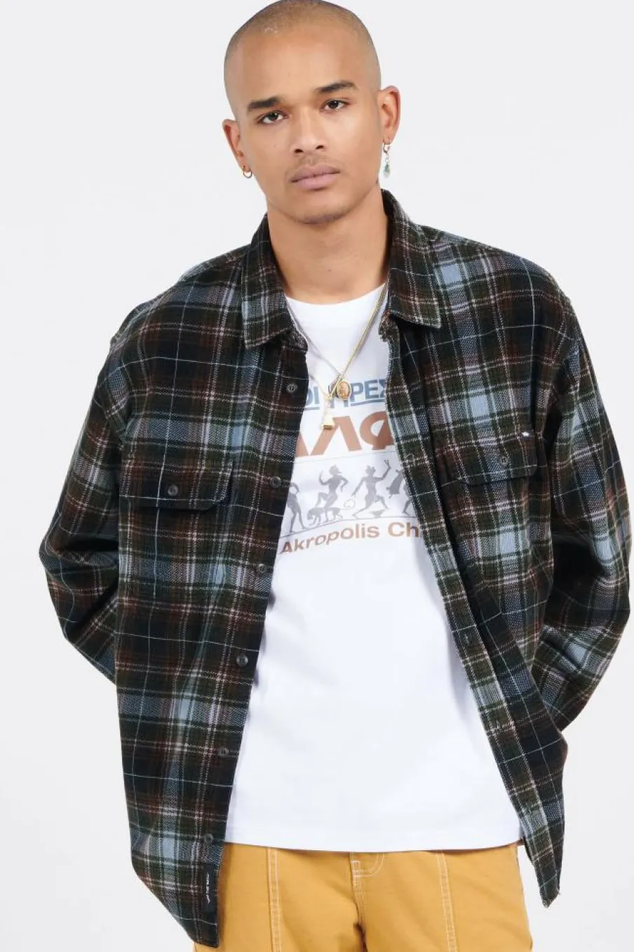 MAYHILL LS WOVEN BLACK/BLUE MIRA - Chemise | Multicolore*VANS Online