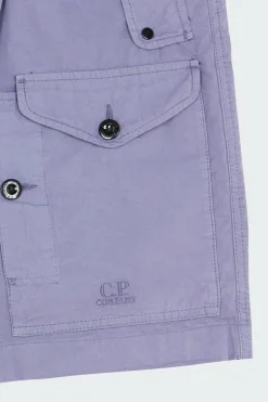 MICROREPS CARGO SHORTS - Short | Bleu*C.P. COMPANY