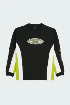 MOTO JERSEY - T-shirt | Noir*HUF Discount