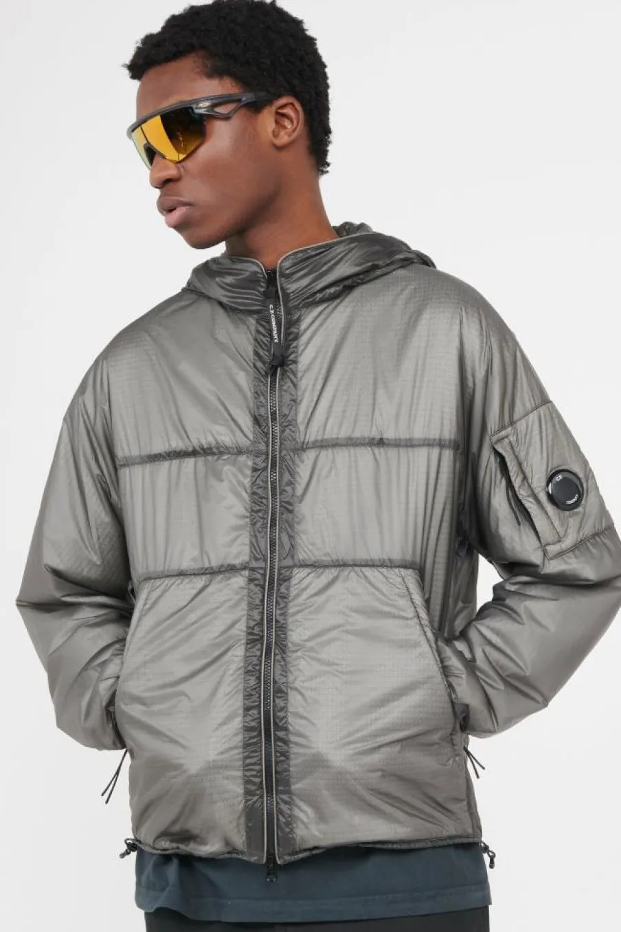 NADA SHELL PRIMALOFT® HOODED JACKET - Doudoune | Gris*C.P. COMPANY Hot
