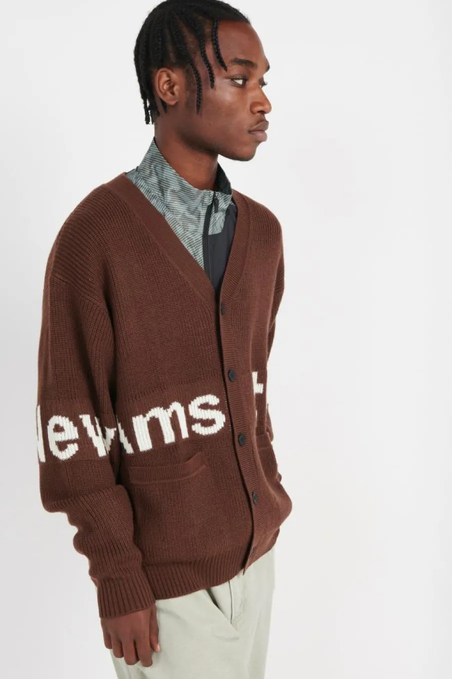 NAME CARDIGAN - Gilet | Marron*NEW AMSTERDAM SURF ASSOCIATION Clearance