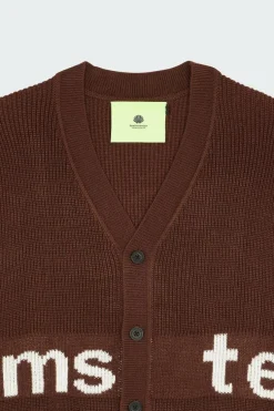 NAME CARDIGAN - Gilet | Marron*NEW AMSTERDAM SURF ASSOCIATION Clearance