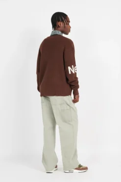 NAME CARDIGAN - Gilet | Marron*NEW AMSTERDAM SURF ASSOCIATION Clearance