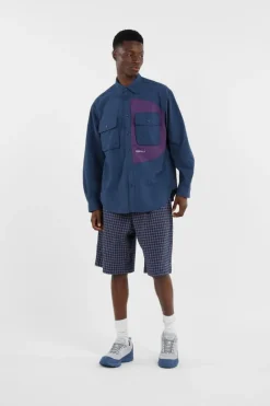 NYLON BRENTWOOD SHIRT - cHEMISE | Bleu*GRAMICCI Best