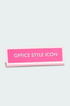 Office Style Icon Deskplate Sign - Plaque de bureau | Multicolore*FLAMINGO CANDLES Clearance