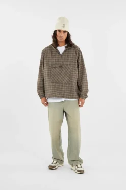 OG CHECK ANORAK JACKET - Veste | Violet*LOST MANAGEMENT CITIES Outlet
