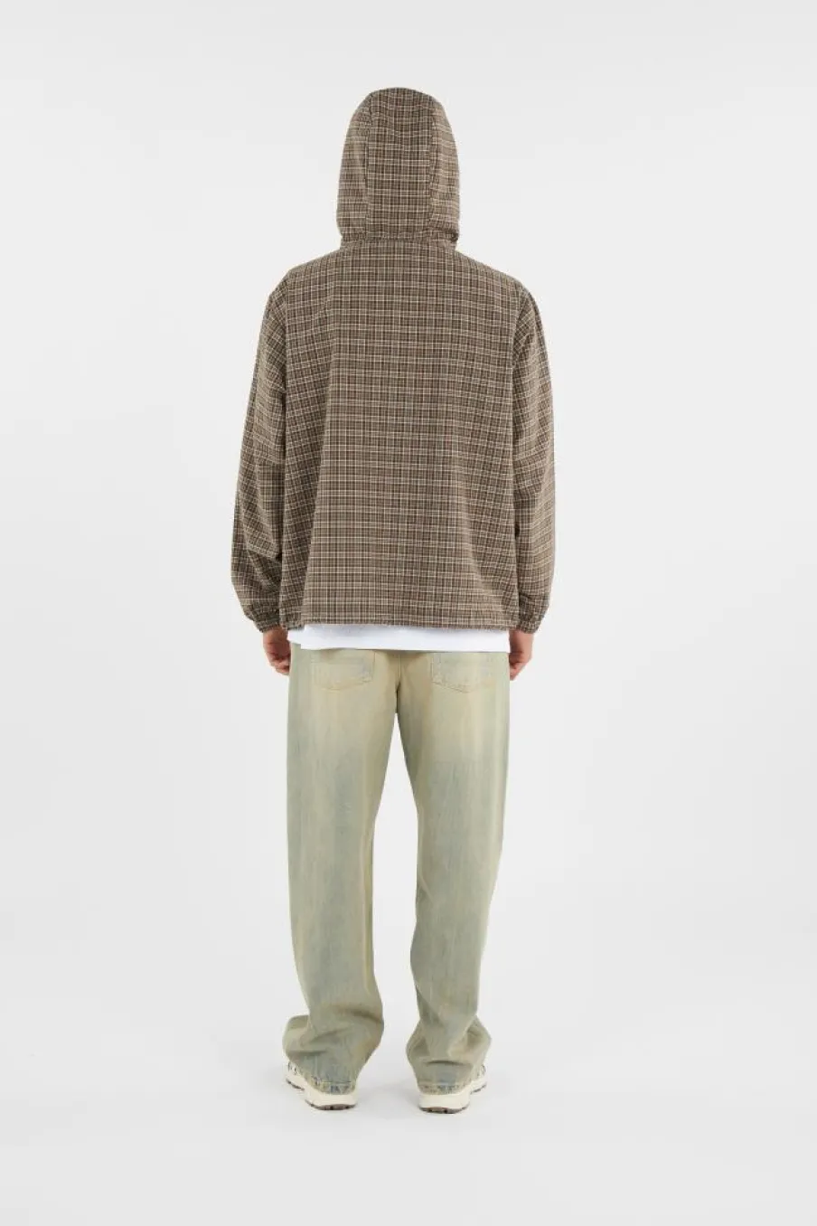 OG CHECK ANORAK JACKET - Veste | Violet*LOST MANAGEMENT CITIES Outlet