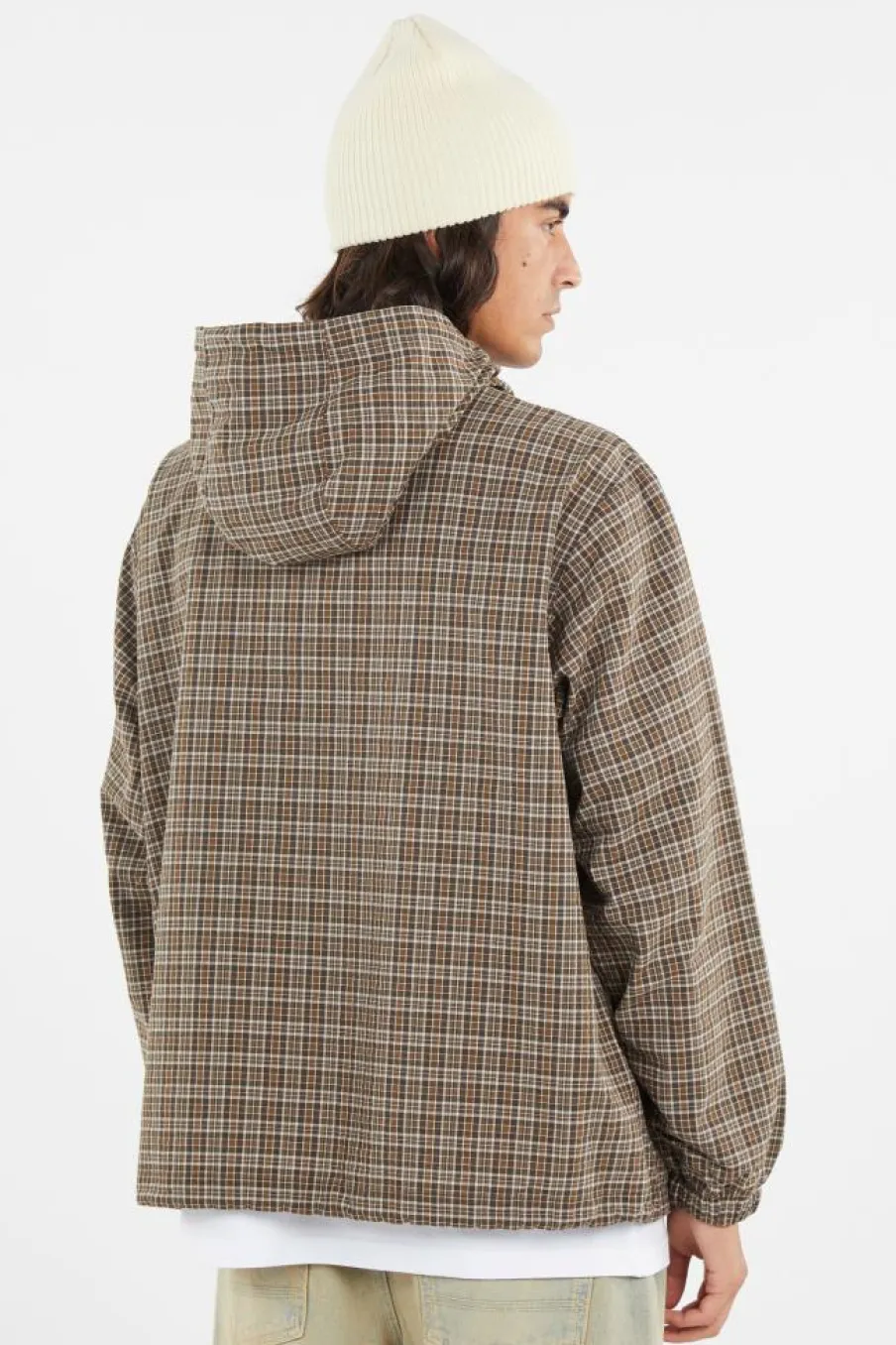 OG CHECK ANORAK JACKET - Veste | Violet*LOST MANAGEMENT CITIES Outlet