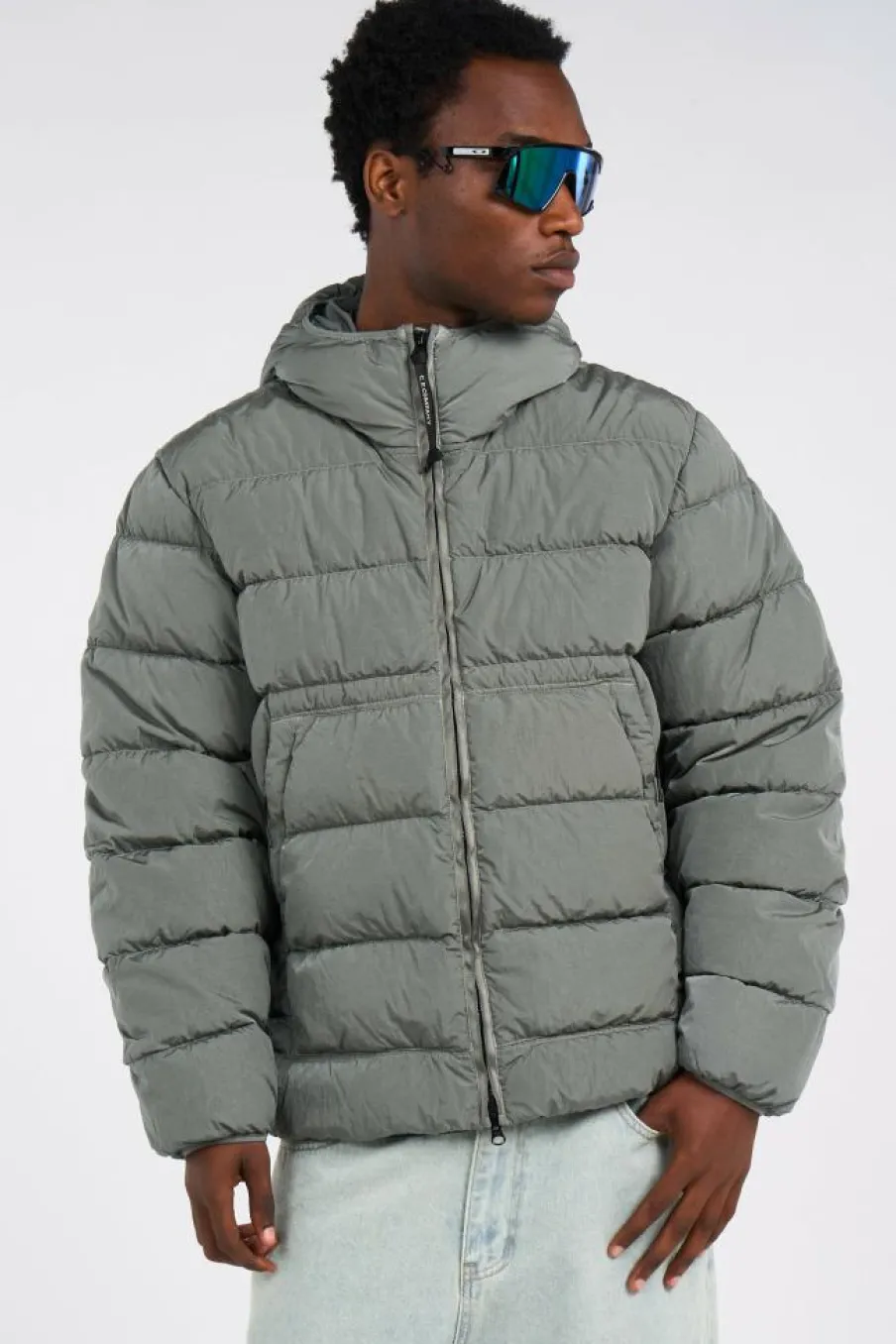 OUTERWEAR MEDIUM JACKET IN CHROME - R - Doudoune | Gris*C.P. COMPANY Outlet