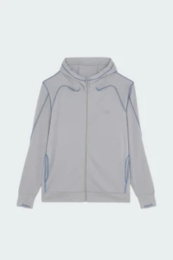 OVERLOCK MESH - Hoodie zippé | Gris*SAN SAN GEAR