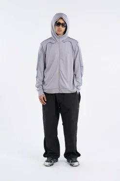 OVERLOCK MESH - Hoodie zippé | Gris*SAN SAN GEAR