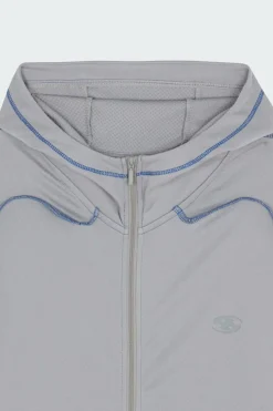 OVERLOCK MESH - Hoodie zippé | Gris*SAN SAN GEAR