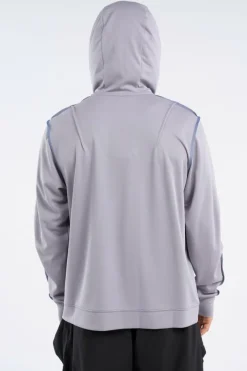 OVERLOCK MESH - Hoodie zippé | Gris*SAN SAN GEAR