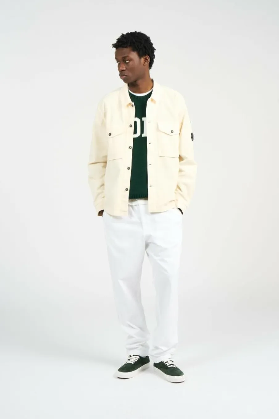 OVERSHIRT IN CORDUROY - Chemise | Vert*C.P. COMPANY Hot