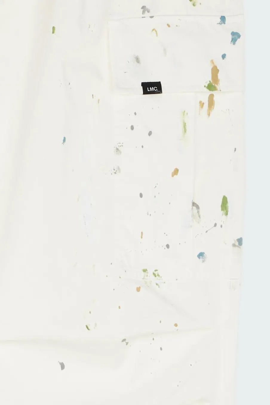 PAINTING WIDE CARGO PANTS - Pantalon cargo | Blanc*LOST MANAGEMENT CITIES Outlet