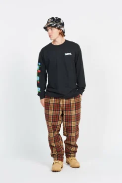 Peace Love Long Sleeve - T-shirt | Noir*RIPNDIP Sale