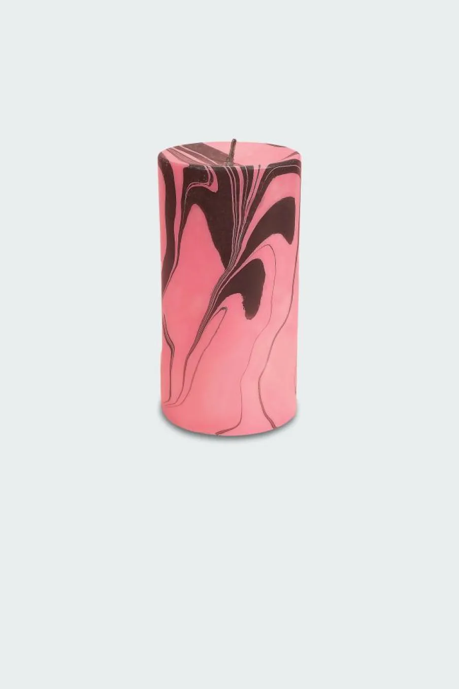 PINK PETROL MARBLE PILLAR CANDLE - Bougie |*FLAMINGO CANDLES Clearance