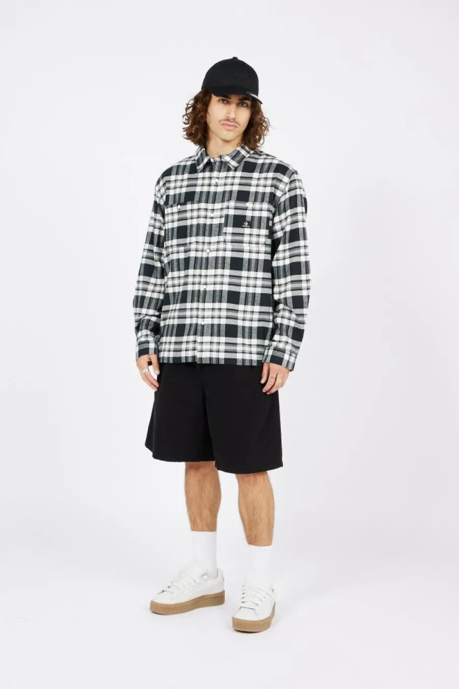 PLAID SHIRT - Chemise | Noir*CONVERSE Clearance