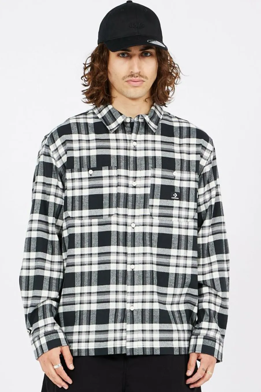 PLAID SHIRT - Chemise | Noir*CONVERSE Clearance