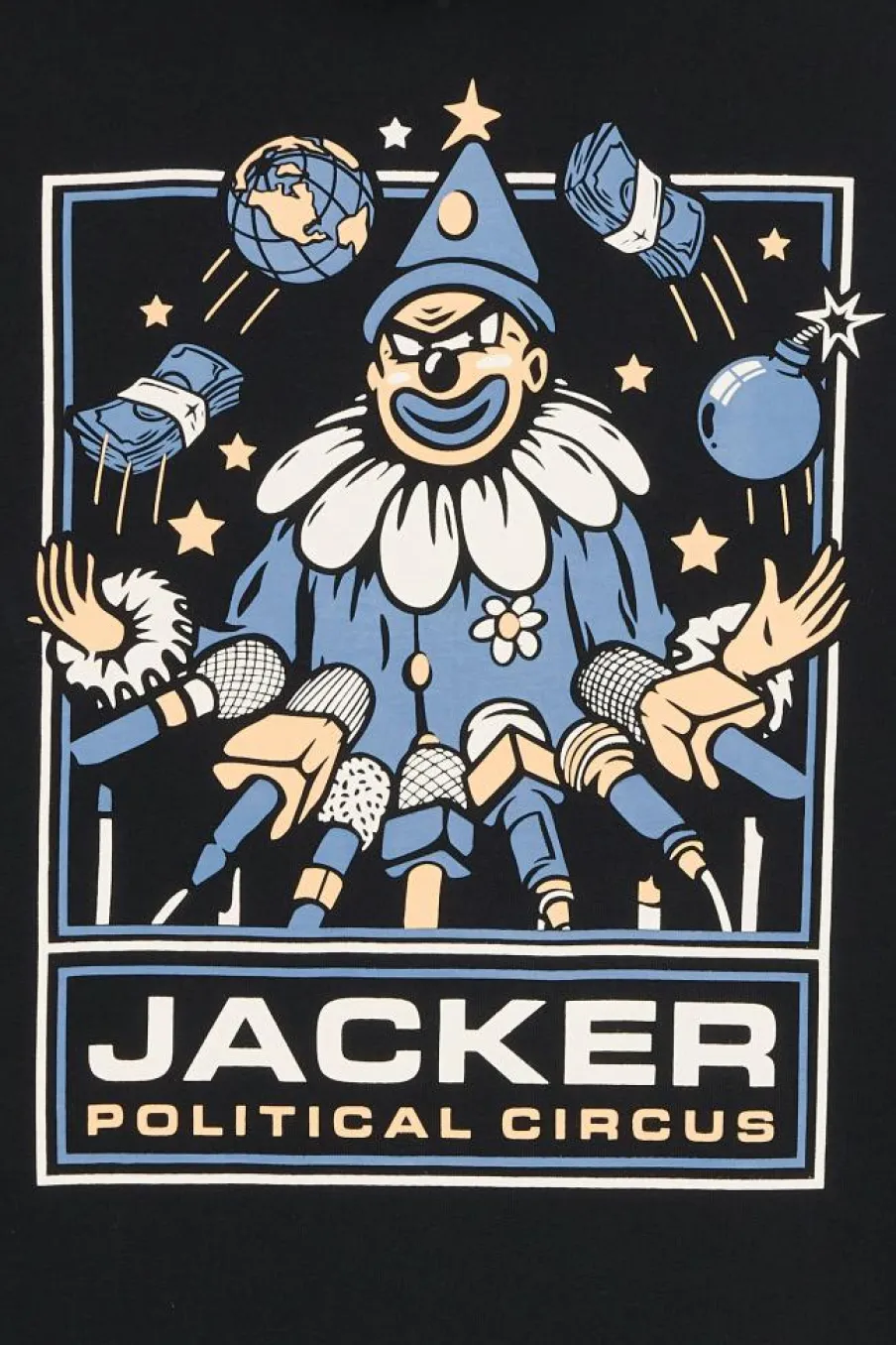 POLITICAL CIRCUS - Hoodie | Noir*JACKER Online