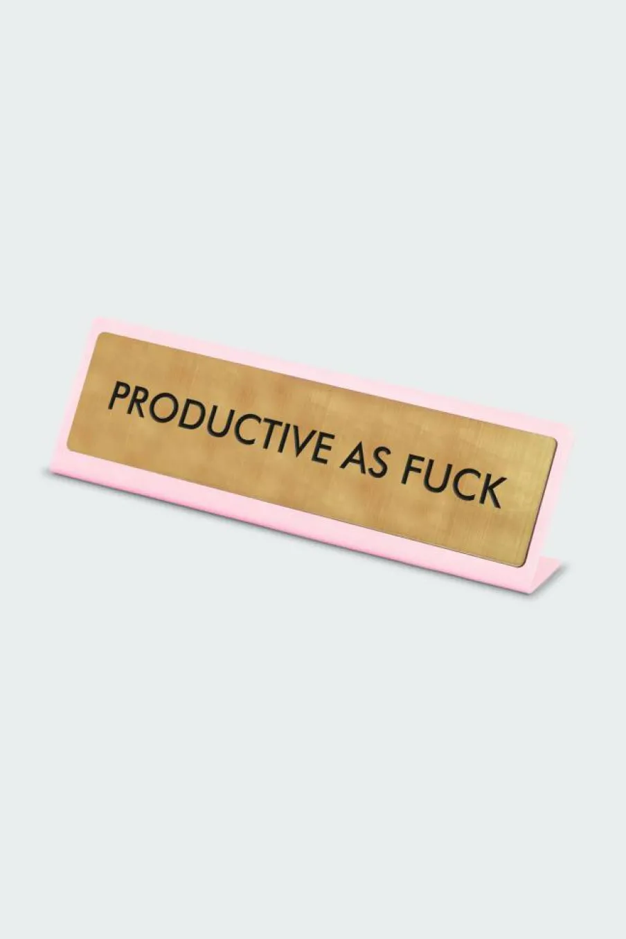 Productive As Fuck Deskplate Sign - Plaque de bureau | Multicolore*FLAMINGO CANDLES Hot