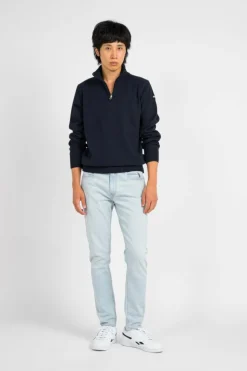 PULL 1/2 ZIP FIL RECYCLE - Sweatshirt | Bleu*SCHOTT Outlet