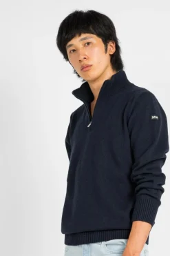 PULL 1/2 ZIP FIL RECYCLE - Sweatshirt | Bleu*SCHOTT Outlet