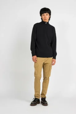 PULL 1/2 ZIP FIL RECYCLE - Sweatshirt | Noir*SCHOTT Clearance