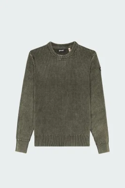 PULL COL ROND RIB - Pull | Vert*SCHOTT Discount