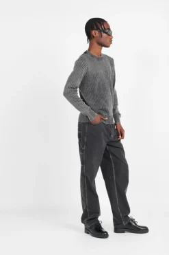 PULL COL ROND RIB - Pull | Noir*SCHOTT New