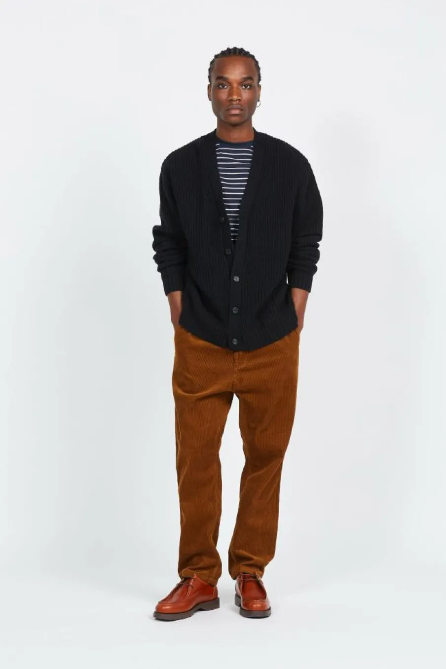 PULL F4GFD003 ABATE CARDI 010 B - Cardigan | Noir*FARAH Sale