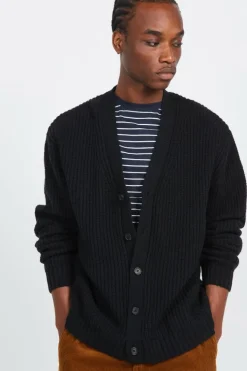 PULL F4GFD003 ABATE CARDI 010 B - Cardigan | Noir*FARAH Sale