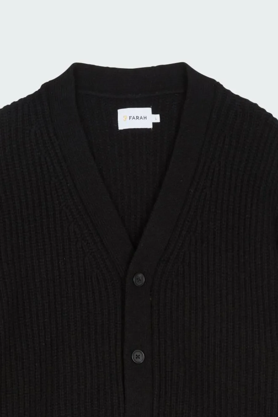 PULL F4GFD003 ABATE CARDI 010 B - Cardigan | Noir*FARAH Sale