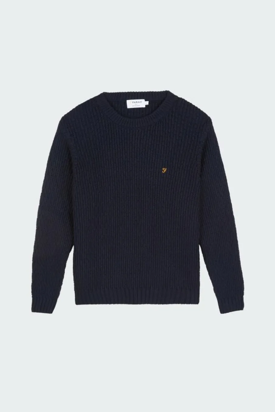 PULL F4GFD005 PANUCCI TEXT 412 - Pull | Bleu*FARAH Discount