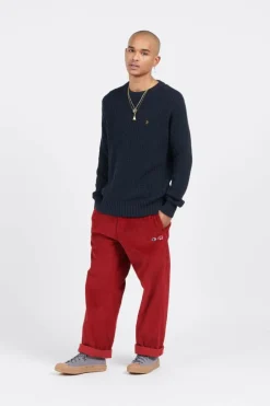 PULL F4GFD005 PANUCCI TEXT 412 - Pull | Bleu*FARAH Discount