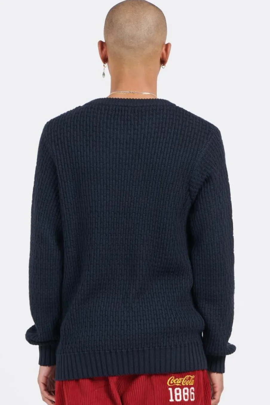 PULL F4GFD005 PANUCCI TEXT 412 - Pull | Bleu*FARAH Discount