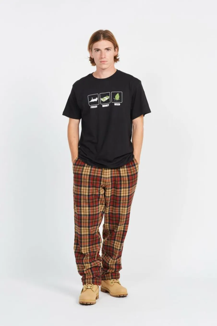 Pu$$y, Money, Weed Tee - T-shirt | Noir*RIPNDIP New