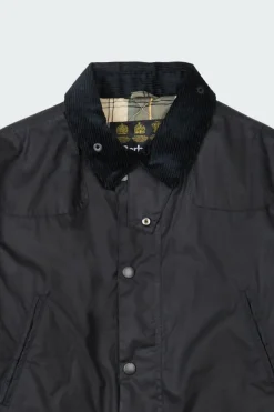 Reelin Wax Jacket - Blouson en coton ciré | Bleu*BARBOUR