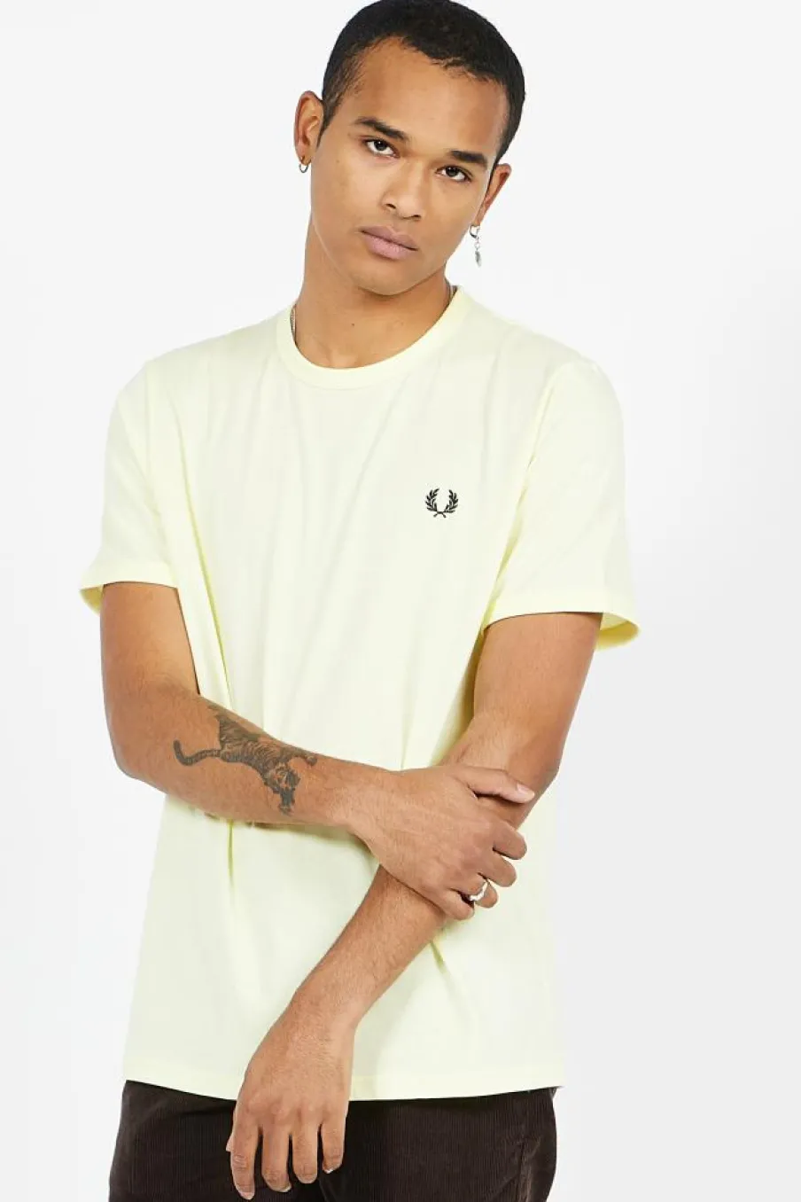 RINGER - T-shirt | Jaune*FRED PERRY Discount