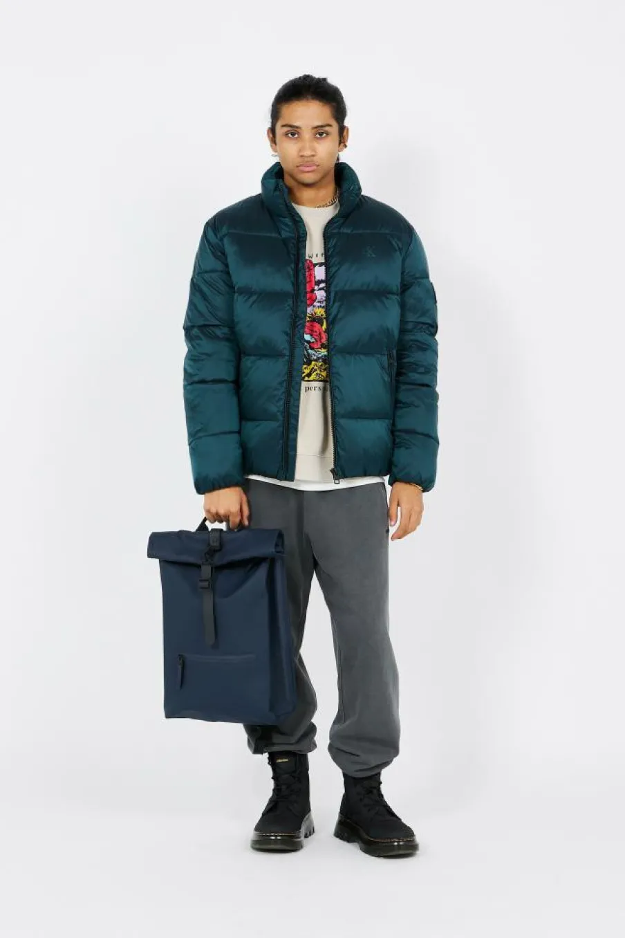 ROLLTOP RUCKSACK W3 - sac à dos | Bleu*RAINS Outlet