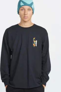 Ryu LS - T-shirt | Noir*RIPNDIP Hot