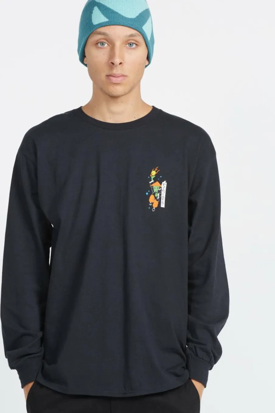 Ryu LS - T-shirt | Noir*RIPNDIP Hot
