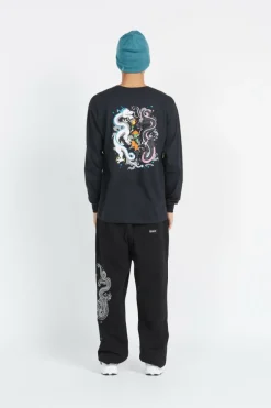 Ryu LS - T-shirt | Noir*RIPNDIP Hot