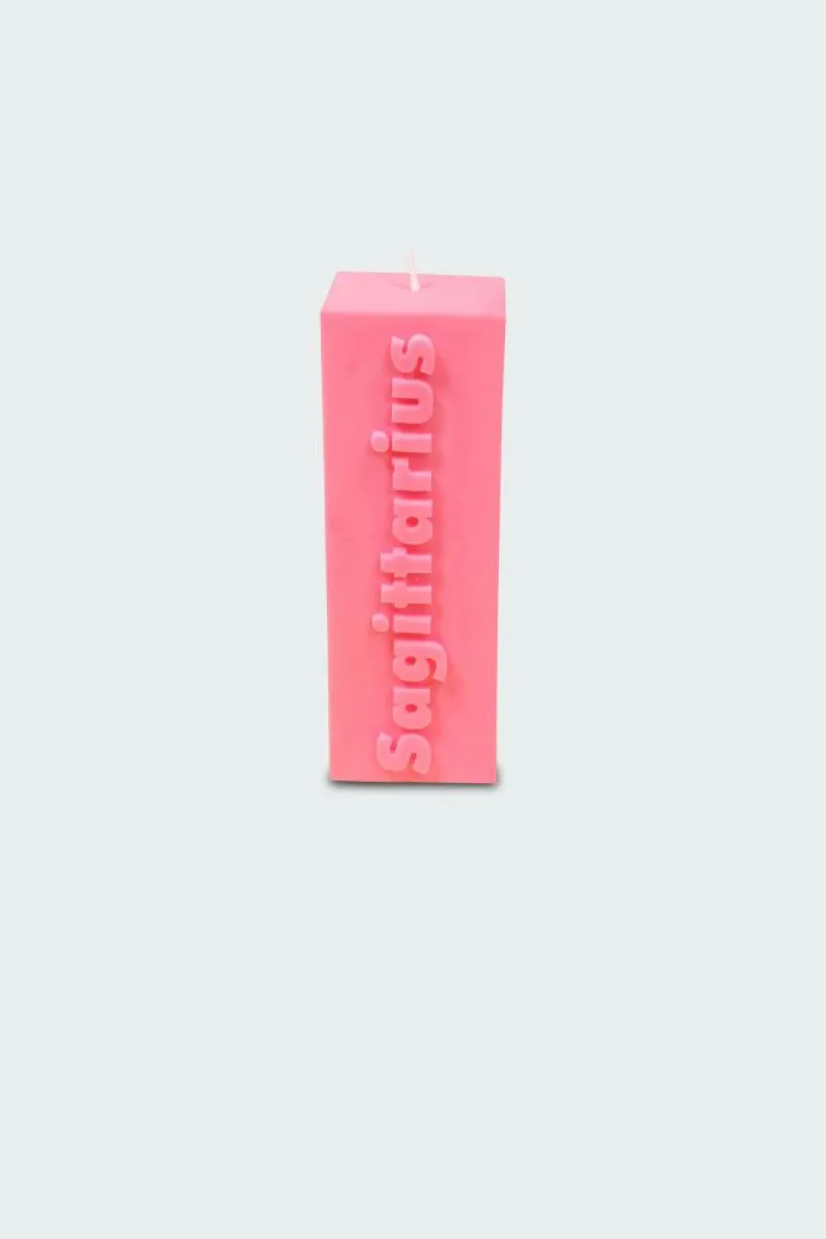 SAGITTARIUS ZODIAC BLOCK PILLAR CANDLE - Bougie | Rose*FLAMINGO CANDLES New